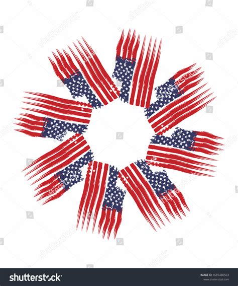 American Flag Graphic Design Vector Art Stock Vector Royalty Free