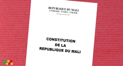 Tribune La Constitution Malienne Mise Rude Preuve Benbere