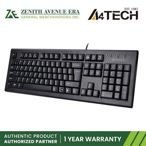 A4Tech KRS 85 Comfortable A Shape USB Black Traditional Keyboard