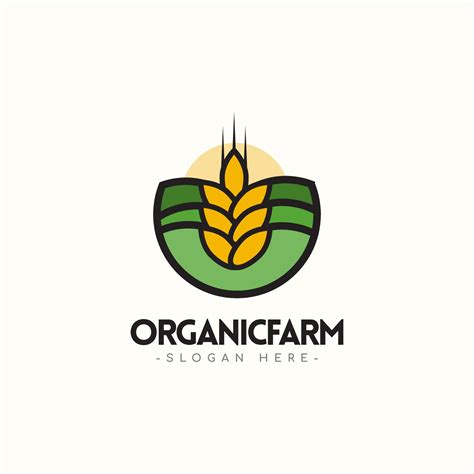 Organic Farm Logo Vector Template Design Illustration 2107076 Vector Art at Vecteezy