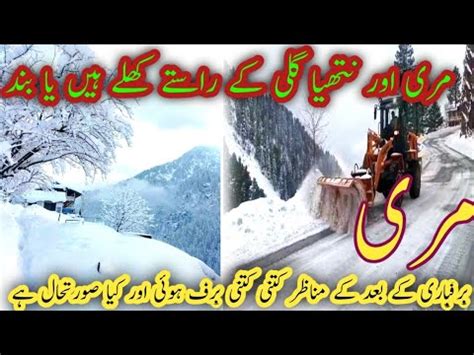 Murree Live Today Weather News Murree Mall Road Live Snowfall Heavy