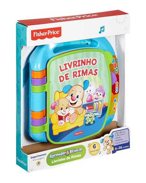 Riachuelo Brinquedo Livrinho De Rimas Aprender E Brincar Fisher Price