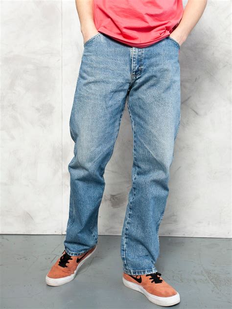 Classic Men Jeans Pantaloni In Denim Vintage Anni 90 Etsy