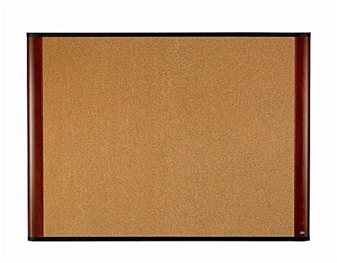 3m Cork Bulletin Board 48 X 36 Aluminum Frame With Mahogany Finish Odp Business Solutions