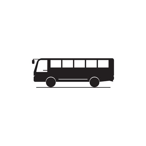 Bus icon logo, vector design 12961661 Vector Art at Vecteezy