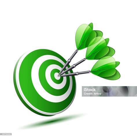 Green Darts Stock Illustration Download Image Now Accuracy Arrow Bow And Arrow Arrow