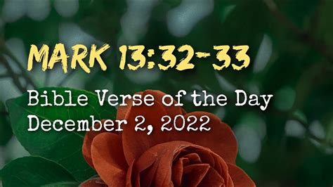 Bible Verse Of The Day December 2 2022 Devotion Your Daily Dose