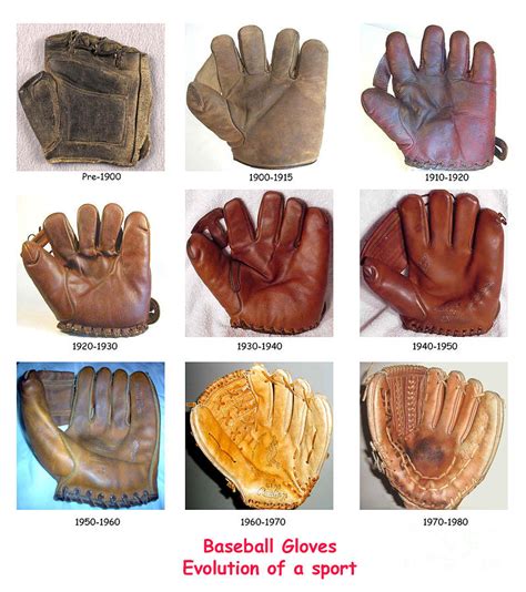 Baseball Glove Evolution Photograph by David Bearden