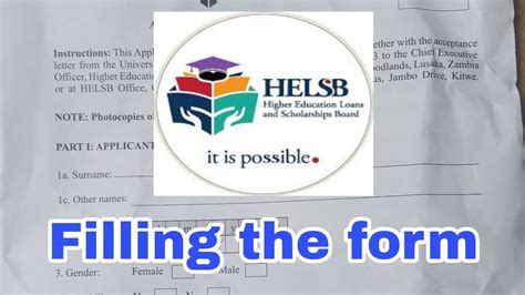 how to fill-in HELSB #application #form. - YouTube