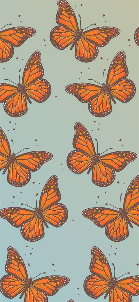 Butterfly pattern wallpapers aesthetic