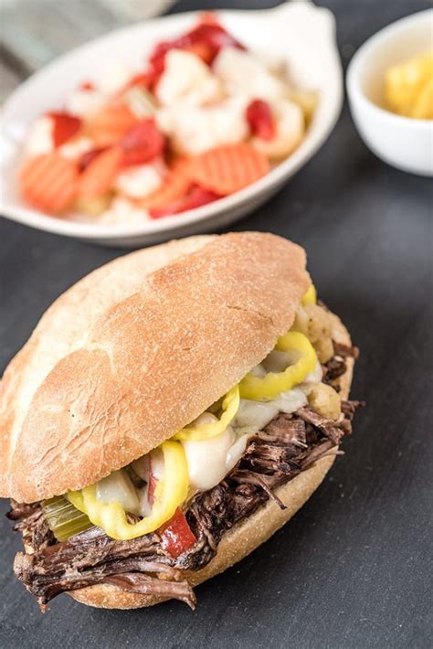 Slow Cooker Chicago Style Italian Beef Sandwiches