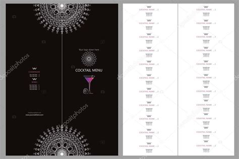 Modern Cocktail Menu — Stock Vector © Julvas 8757547