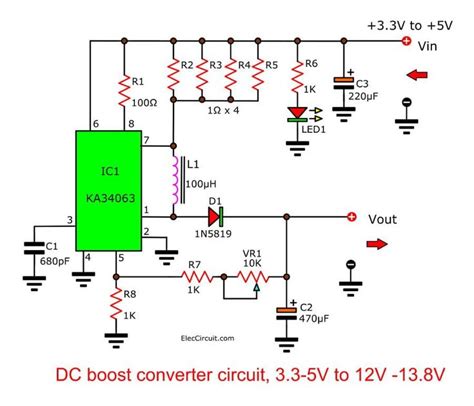 V To V Boost Converter Circuit Diagram