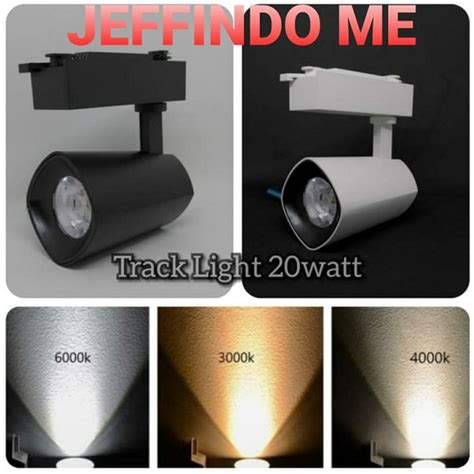 Jual Lampu Sorot Spot Track Light Rell Watt Watt W Cob Super