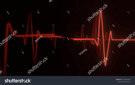 Ecg Graph3d Illustrations Heart Waves Can Stock Illustration 1306296067 | Shutterstock