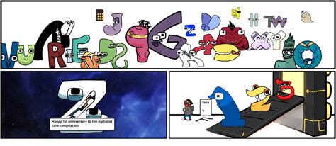 Alphabet Lore 1 Year Anniversary Comic! ( Sadly the 3 in the comic is ...