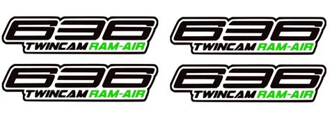 Twincam Ram Air Quality Vinyl Decals X Motorcycle Stickers