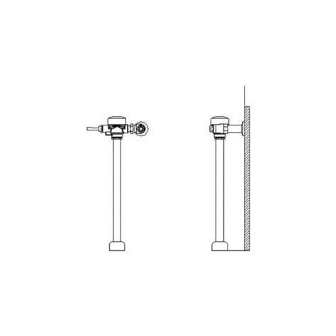 Consolidated Supply Co Delta Teck T Exposed Manual Flush