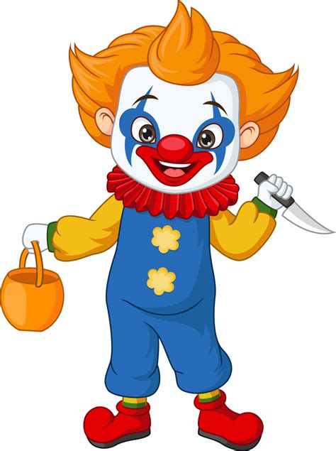 Cartoon boy wearing halloween clown costume 5112498 Vector Art at Vecteezy