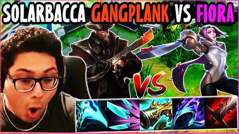 SOLARBACCA Gangplank Vs Fiora Top NA Challenger Patch 14 4 YouTube