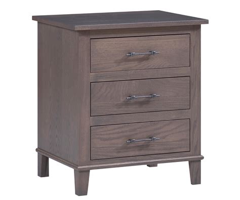 Hamilton Three Drawer Nightstand By Millcraft Stewart Roth Furniture