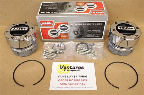 Locking Hubs Dana 44 Gm 10 Bolt Warn 4x4 19 Spline Ford Jeep Dodge Chevy Ebay