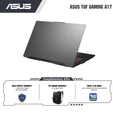 Asus Tuf Gaming A17 Fa707r Chx024w Amd Ryzen 7 6800h 8gb 32gb Ram 512gb Ssd 17 3 Fhd