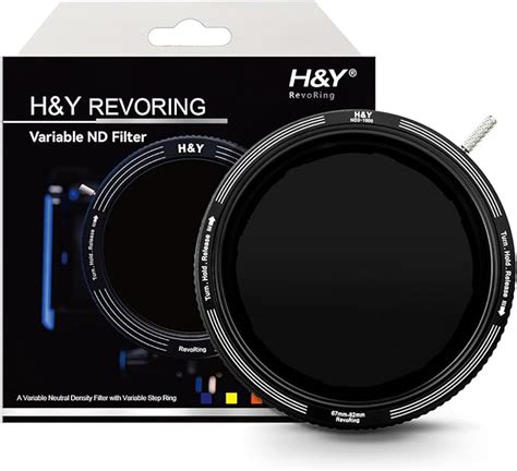 Amazon H Y 可変NDフィルター REVORING Variable ND3 1000 レボリング 可変ステップアップリング付