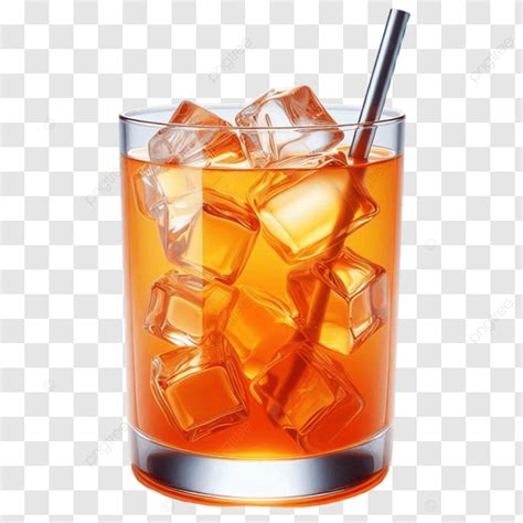 Orange Juice Glass With Straw Orange Juice Glass Straw Png