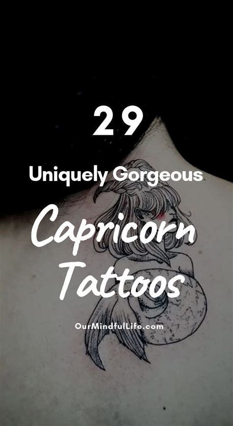 29 Uniquely Gorgeous Capricorn Tattoos For Astrology Lovers