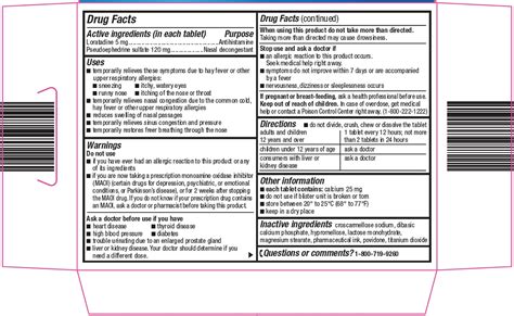 Allergy Relief D Loratadine Pseudoephedrine Tablet Extended Release