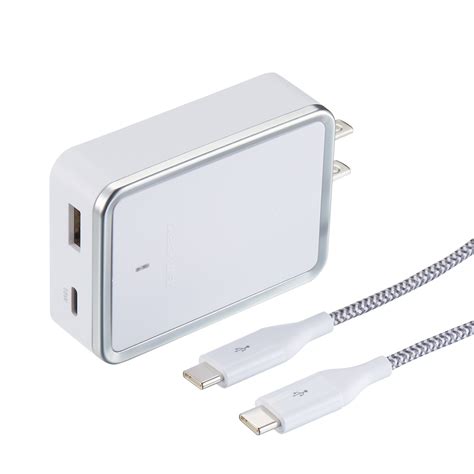 Blackweb White Dual Port USB Wall Charger with 3' USB-C Cable - Walmart ...