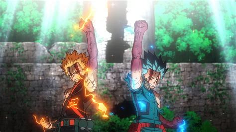 Izuku Midoriya Katsuki Bakugo Vs Nine Rematch Deku Vs Bakugo HD