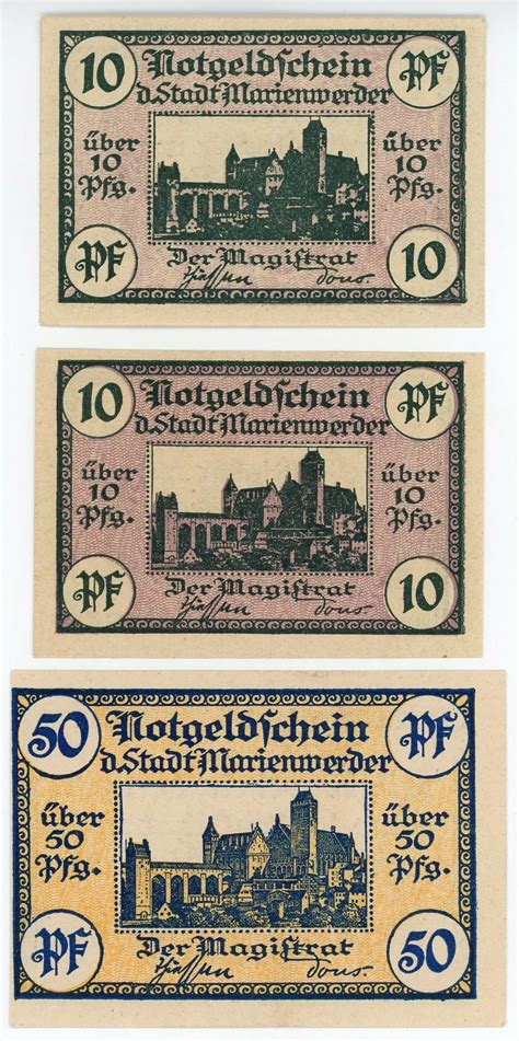 Germany Weimar Republic Ost Prussia Danzig Stadt Neuteich Pfennig