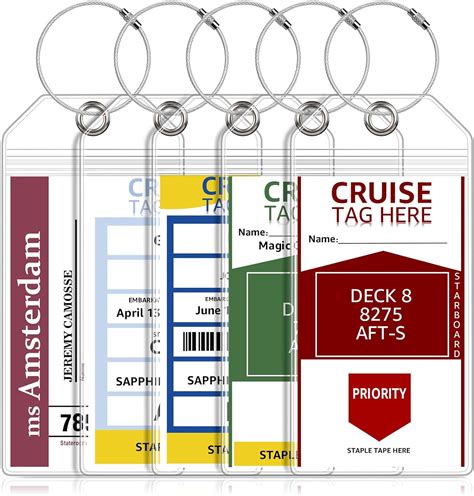 Amazon Pack Cruise Luggage Tag Holders For Carnival Ncl