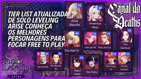 Tier List Dos Melhores Personagens De Solo Leveling Arise Saiba Em