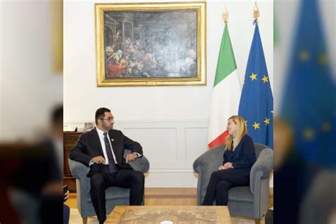 COP28 President Designate Meets With Italian Prime Minister Giorgia