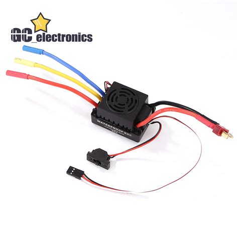 Waterproof 3650 3900KV Brushless Motor 60A ESC Combo Set For 1 10 RC