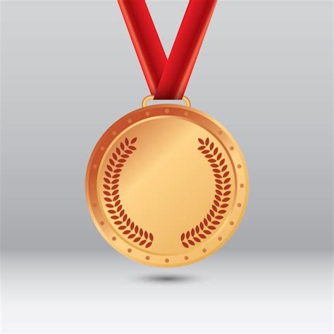 Ilustração medalha de bronze Vetor Premium