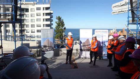 Topping Out Ceremony For Sage By Moran Project At Cronulla St George