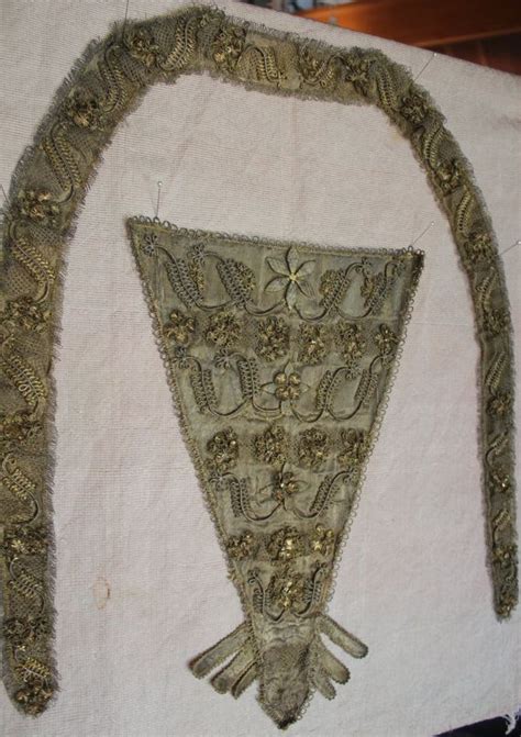 Early Th Century French Metallic Gold Stomacher And Rare Etsy Uk