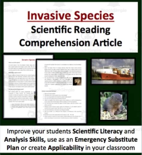 Invasive Species Reading Comprehension Article by Teach Simple