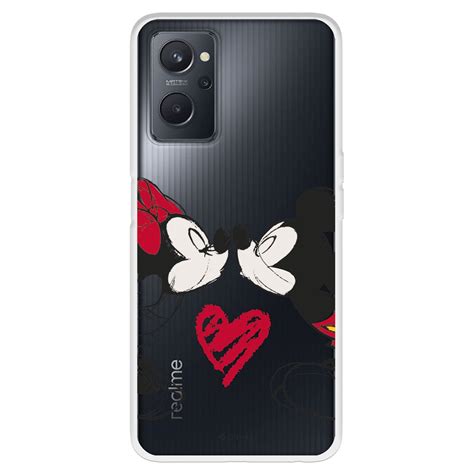 Disney Funda Realme 9i Mickey Y Minnie Beso Clásicos Transparente Dressinn