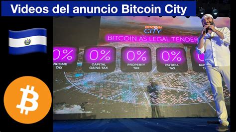 Presidente Nayib Bukele Presenta A Bitcoin City YouTube