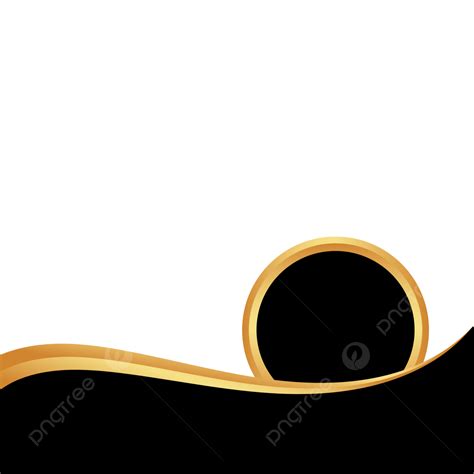 Business Border Clipart Transparent Background Black Gold Business