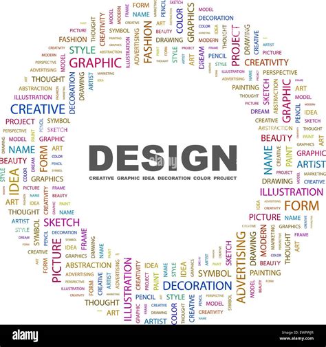 Design Background Concept Wordcloud Illustration Print Concept Word