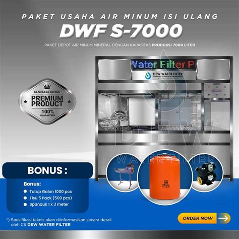 Depot Air Minum Isi Ulang Stainless Dwf S Dew Water Filter