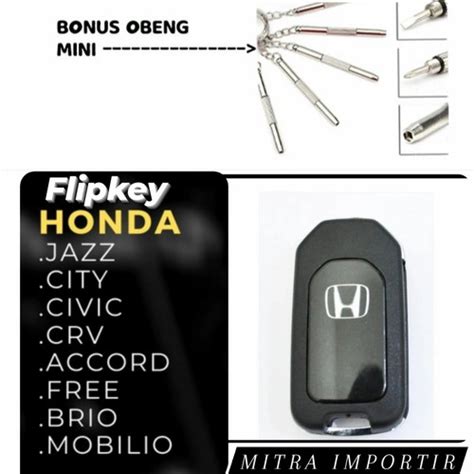 Jual Casing Kunci Lipat Flip Key Mobil Honda Jazz Mobilio Brio Crv