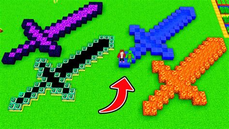 Jj And Mikey Found Sword Portals In Minecraft Nether Vs End Vs Lava