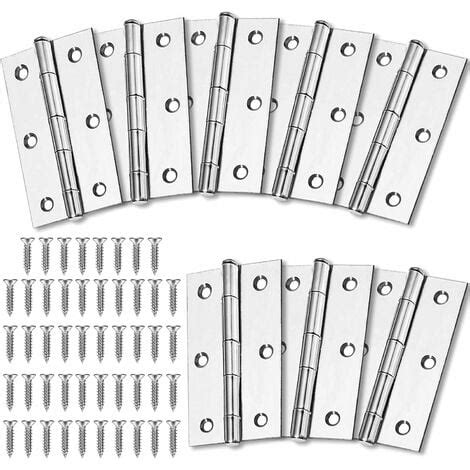 NORCKS Stainless Steel Door Hinges 8 Stainless Steel Hinges Stainless